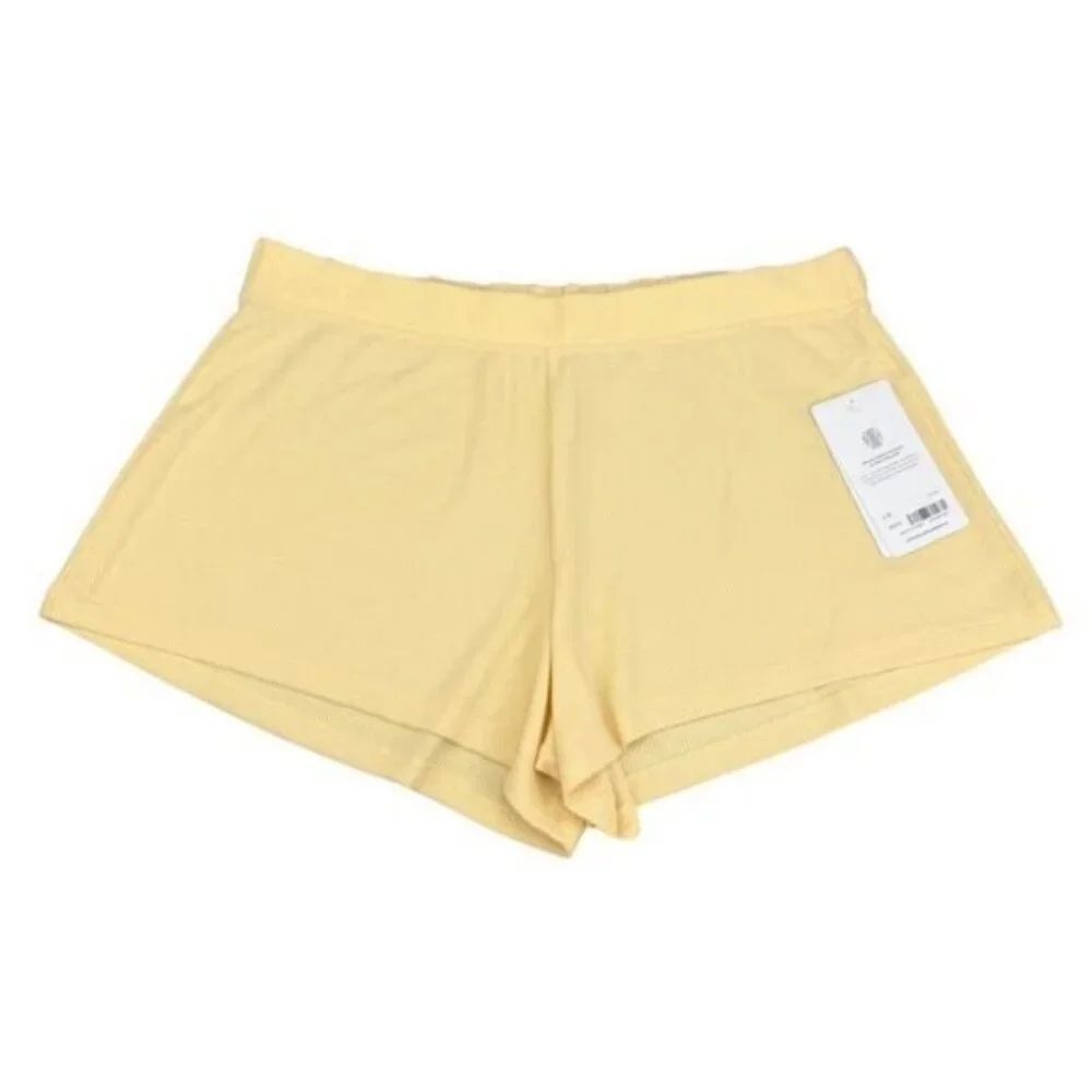 Athleta Wind Down Sleep Short In Lunaria Yellow Size Large